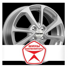 Автодиск CARWEL 6 R15 4*100 ET46 d54.1 ЕССЕЙ 105 (Solaris II) SB Серебристый металлик