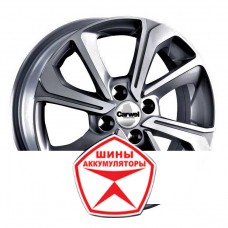 Автодиск CARWEL 6 R15 4*98 ET36 d58.6 ВОЖЕ 1501 (GRANTA) AGR Серый с полированной лицевой частью