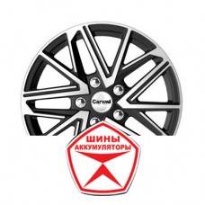 Автодиск CARWEL 6 R16 5*114.3 ET48 d67.1 ГАЛИЛЕО AB Черный глянцевый с полированной лицевой частью