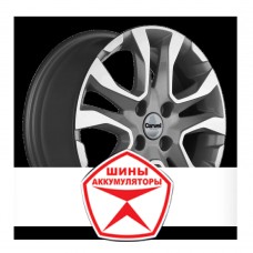 Автодиск CARWEL 6 R15 4*100 ET50 d60.1 ТОБОЛ 1503 (VESTA) AGR Серый с полированной лицевой частью