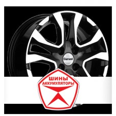 Автодиск CARWEL 6 R15 4*100 ET40 d60.1 ТОБОЛ 1503 (X-RAY/ LOGAN) ABT Черный глянцевый с полированной лицевой