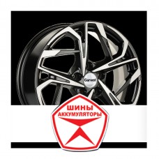 Автодиск CARWEL 7 R17 5*108 ET40 d60.1 ЦАГАН 1716 (CHERY TIGGO 7 PRO) ABT Черный глянцевый с полированной лиц