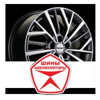 Автодиск CARWEL 7 R17 5*108 ET40 d60.1 ТОКО 1717 (CHERY TIGGO) AGR Серый с полированной лицевой частью