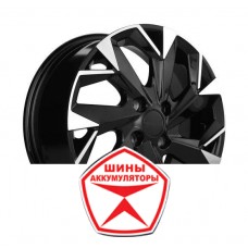 Автодиск CARWEL 6 R15 4*100 ET40 d60.1 ИЛЬМЕНЬ 1508 (X-RAY/ LOGAN) ABT Черный глянцевый с полированной лицево