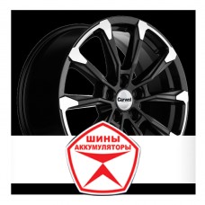 Автодиск CARWEL 7.5 R18 5*114.3 ET53 d54.1 ИШИМ 1808 ABT Черный глянцевый с полированной лицевой частью