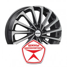 Автодиск CARWEL 6.5 R17 5*108 ET44 d59.5 КАГРА 1721 (GAC GS3) ABT Черный глянцевый с полированной лицевой час