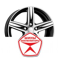 Автодиск КиК 7.5 R18 5*114.3 ET45 d60.1 АНДОРРА (КС586) АЛМАЗ ЧЕРНЫЙ Черный глянцевый с полированной лицевой