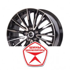Автодиск LIZARDO 7.5 R18 5*108 ET45 d67.1 XH304 OCTOPUS BMF Черный глянец с полировкой