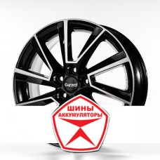 Автодиск CARWEL 6 R15 5*100 ET40 d57.1 САТУРН 1507 ABT Черный глянцевый с полированной лицевой частью