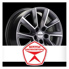 Автодиск CARWEL 6 R15 5*100 ET40 d57.1 САТУРН 1507 (POLO) AGR Серый с полированной лицевой частью