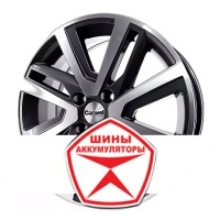 Автодиск CARWEL 6 R16 4*100 ET48 d54.1 ТАЙМЫР 1609 (RIO I/SOLARIS I) AGR Серый с полированной лицевой частью
