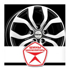 Автодиск CARWEL 6.5 R16 5*114.3 ET45 d60.1 БУССЕ 164 (LIFAN X60) AB Черный глянцевый с полированной лицевой ч