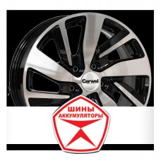 Автодиск CARWEL 6.5 R16 5*114.3 ET50 d67.1 БАЙКАЛ 166 (CEED) AB Черный глянцевый с полированной лицевой часть