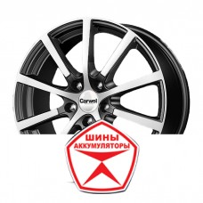 Автодиск CARWEL 7 R17 5*112 ET50 d57.1 КЕНТАВР 103 AB Черный глянцевый с полированной лицевой частью