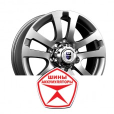 Автодиск КиК 7 R18 5*139.7 ET35 d108.5 САХАРА PATRIOT (КС714) ДАРК ПЛАТИНУМ Серый темный глянцевый