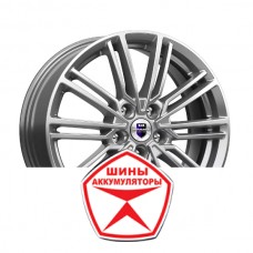 Автодиск КиК 7 R17 4*100 ET37 d67.1 ЭРФУРТ (КС903) ДАРК ПЛАТИНУМ Серый темный глянцевый