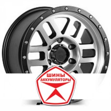 Диск Lizardo XH334 9.0x17 6x139.7 ET-12 D106.1 Spoke machine (Lip matt black)